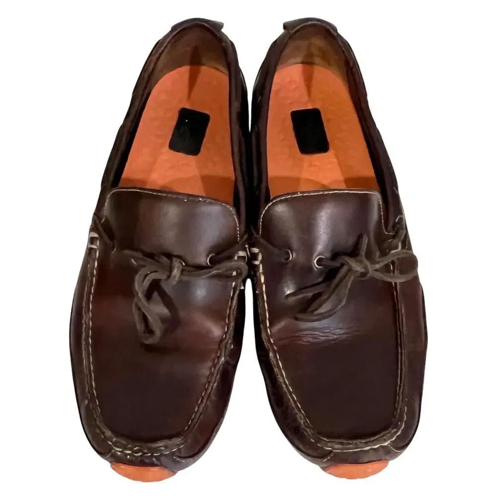 Cole Haan Driving Moc Mens Size 10.5 M Brown Leather Comfort Preppy Casual